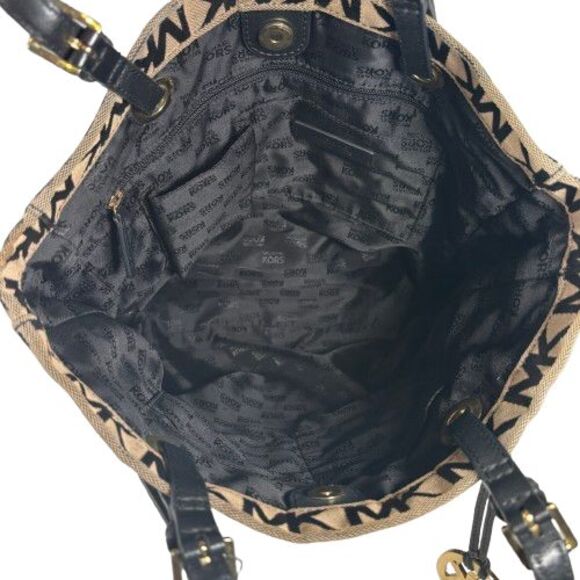 Michael Kors Jet Set North South Signature Shopper Tote Shoulder Bag Purse $198 - Picture 8 of 16